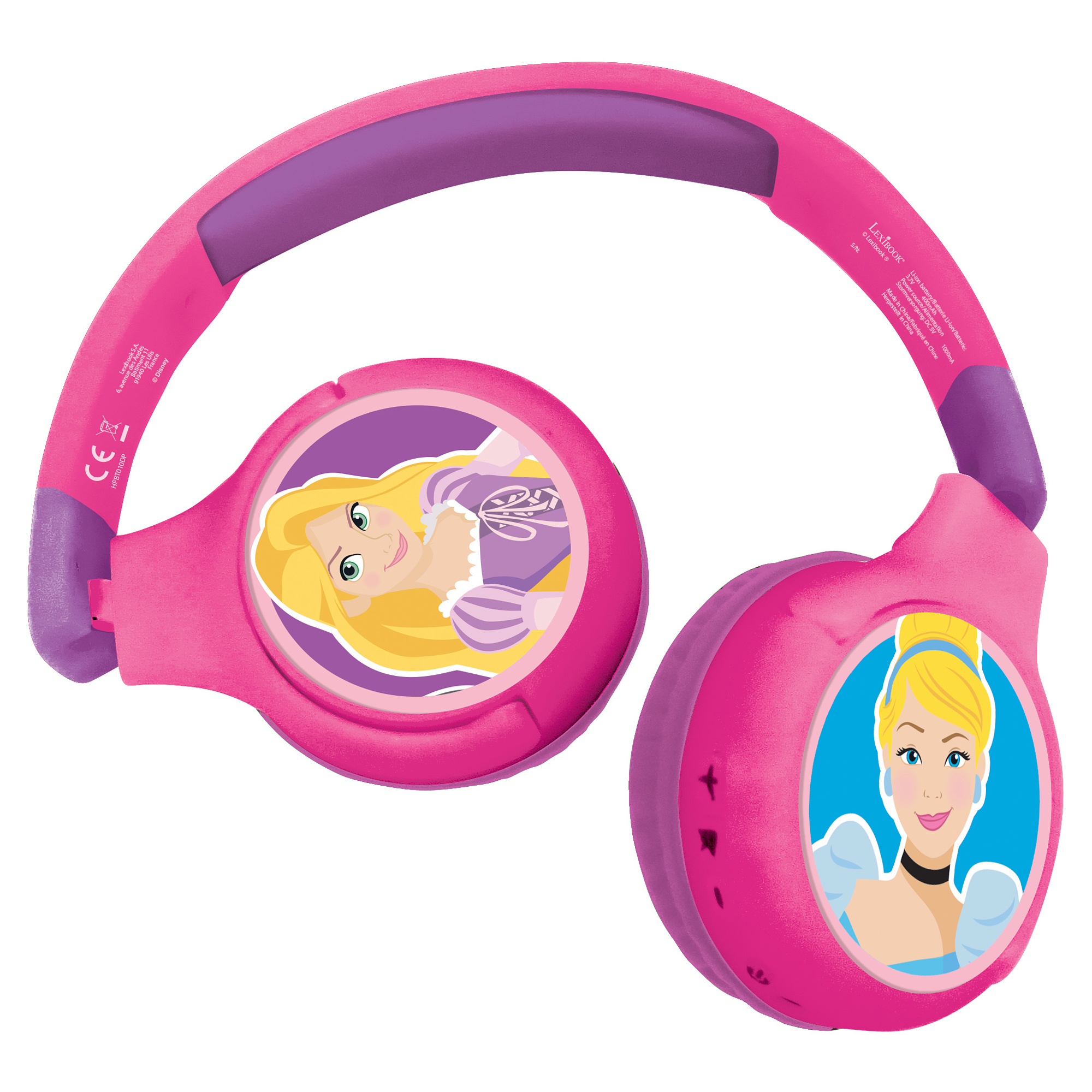 Lexibook Skládací bezdrátová sluchátka Disney Princezny