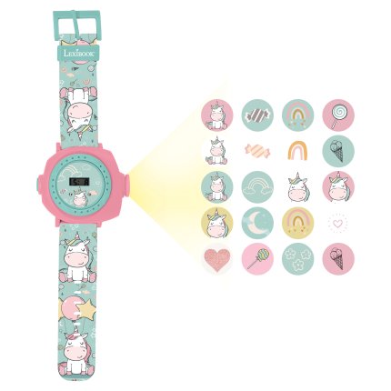 Digitální promítací hodinky Jednorožec