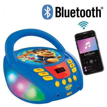 Lexibook PAW Patrol Bluetooth CD Player with Lights