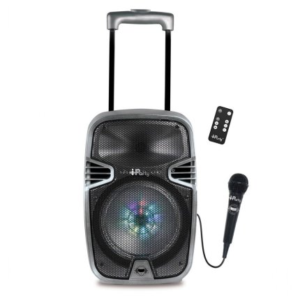 Drahtloses Karaoke Trolley Audio System iParty mit Mikrofon