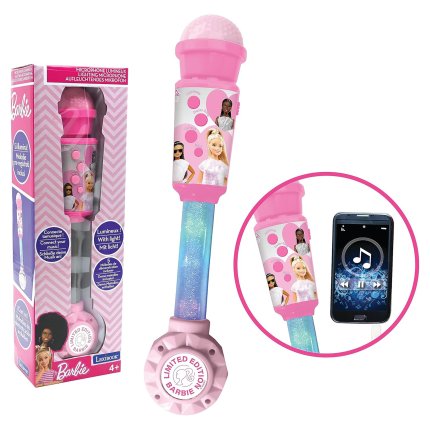 Svítící trendy mikrofon Barbie s melodiemi