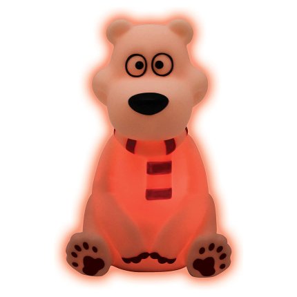 Designové noční světlo LED 3D Polární medvěd 13 cm
