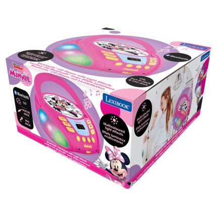 Minnie Mouse Bluetooth CD Player with Lights