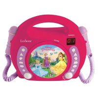 Tragbarer CD-Player mit 2 Mikrofonen Disney-Prinzessinnen