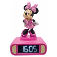 Wecker mit 3D-Nachtlicht Minnie Maus