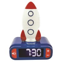 Alarm Clock with Rocket 3D Night Light
