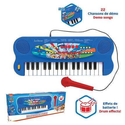 Elektronisches Keyboard mit Mikrofon Paw Patrol – Helfer auf vier Pfoten – 32 Tasten