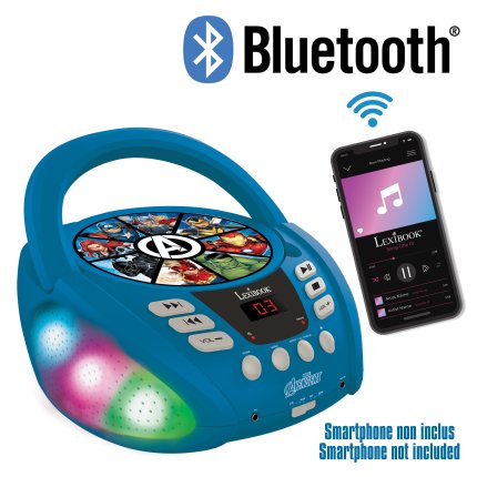 Avengers Bluetooth CD Player with Lights