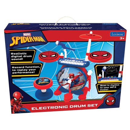Elektronisches Musikset mit Schlagzeug Spider-Man