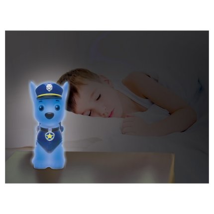 Designer-LED-Nachtlicht 3D Paw Patrol – Helfer auf vier Pfoten Chase 13 cm