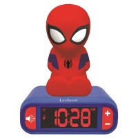 Ceas Deșteptător cu Lumină de Noapte 3D Spider-Man