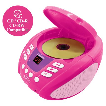 Svítící Bluetooth CD přehrávač Disney Princezny