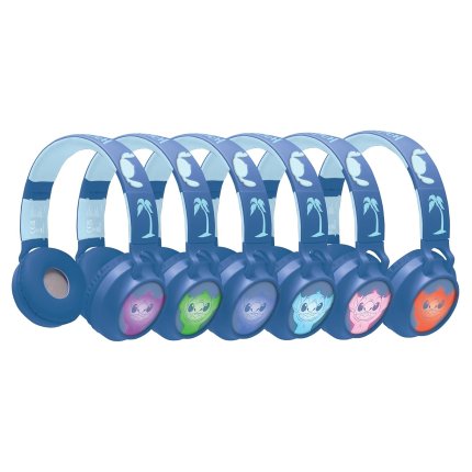 Svítící bezdrátová sluchátka Disney Stitch